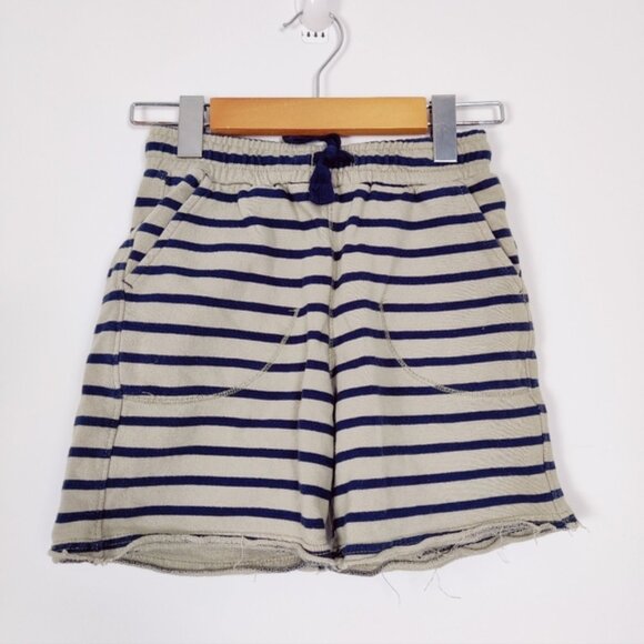 Zara Other - Zara Boy's Cotton Terry Striped Shorts in Tan Blue Size 7 Years Old